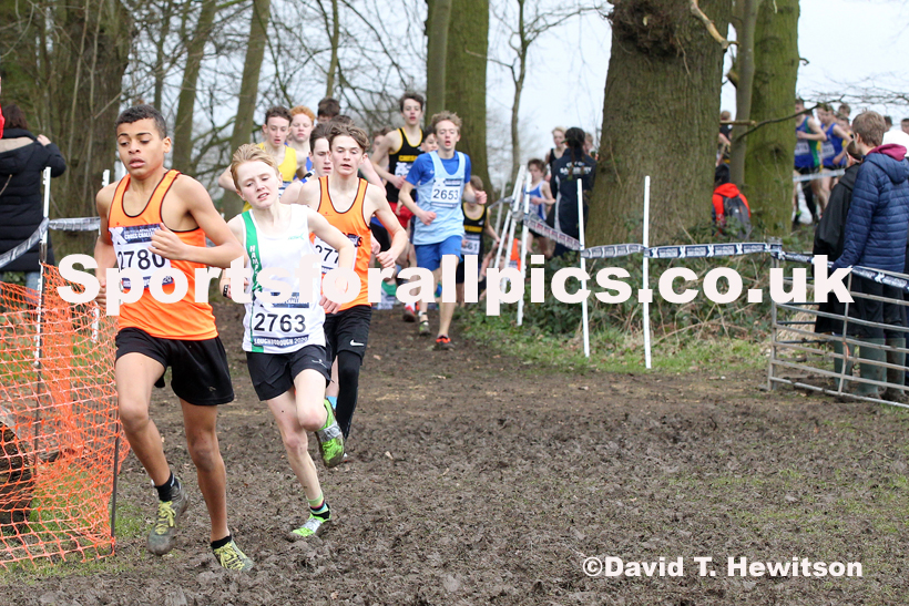 Boys under-13s, 2020 British Athletics Inter Counties Cross Country Champs., Prestwold Hall, Loughborough. Photo: David T. Hewitson/Sports for All Pics